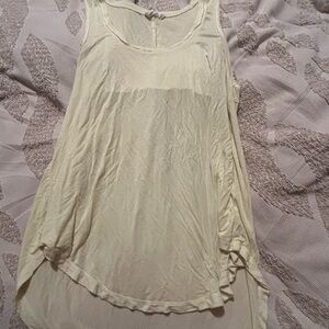 White Crow Light Cream Tank Top
